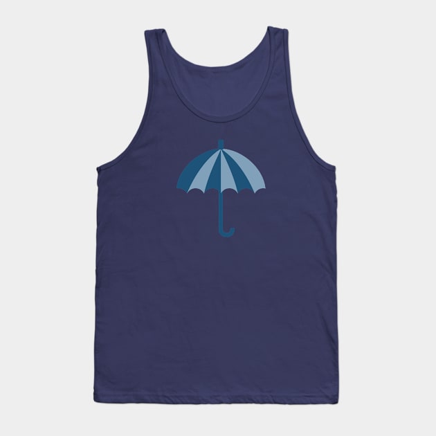 Umbrella - Blue Tank Top by Belcordi